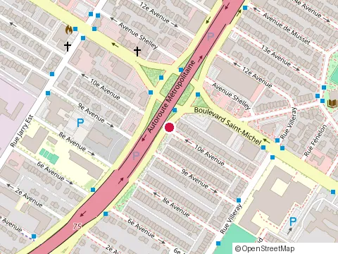 Location of Lave Auto la Dix at 8460 10E Avenue, Montréal