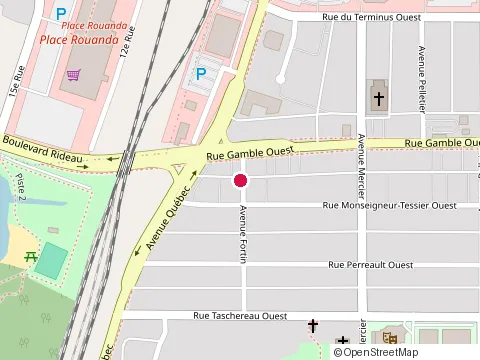 Location of Lave-Auto 135 Enr at 140 avenue Fortin, Rouyn-Noranda