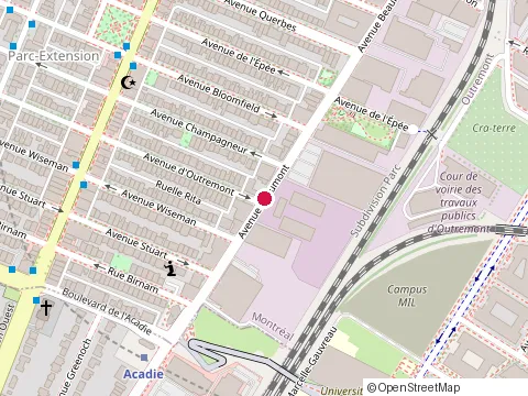 Location of Lave-Auto Bedford at 759 Beaumont Ave, Montréal