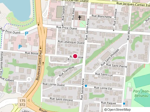 Location of Lave-Auto Centre-Ville at 29 Rue Bossé, Chicoutimi