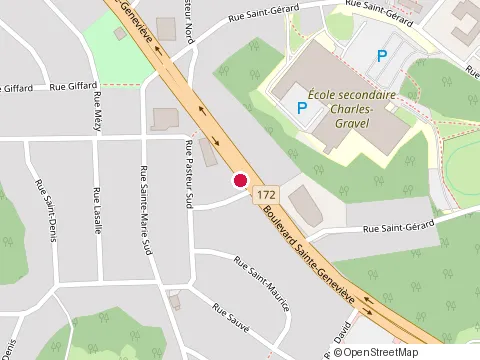Location of Lave-Auto Excel at 867 boulevard Sainte-Genevieve, Chicoutimi