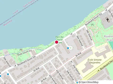 Location of Lave-Auto Hgr at 9801 boulevard Gouin E, Montréal