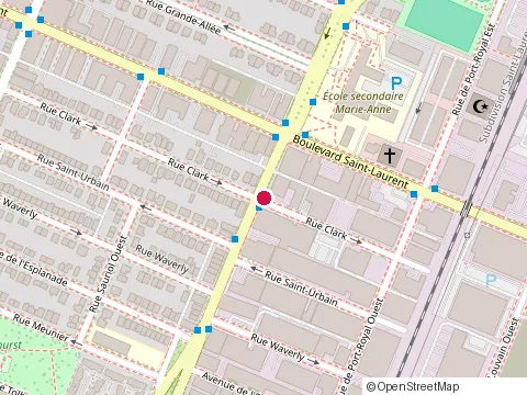 Location of Lave-Auto Lavlux at 9865 Clark St, Montréal
