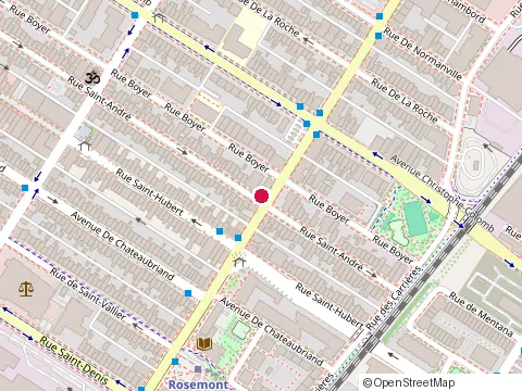 Location of Lda Construction at 5815 Rue Saint-André, Montréal