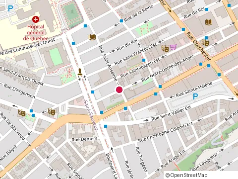 Location of le 101 Restaurant at 101 Rue Saint-Joseph E, Québec