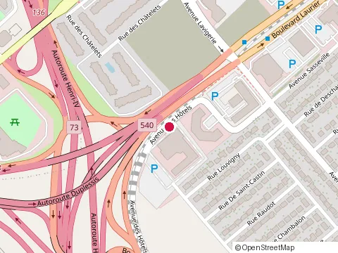 Location of le 10Vagues Resto-Bar at 3115 avenue des Hôtels, Québec