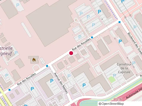Location of le 900 Resto-Bar / Courtyard By Marriott at 900 Rue des Rocailles, Québec