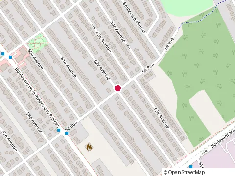 Location of le Bar A Sourcils at 9820 5E Rue, Montréal