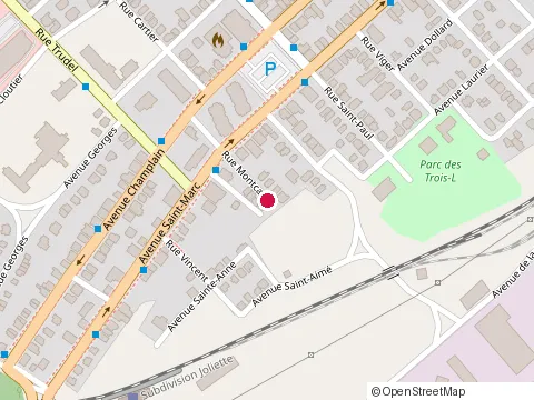 Location of le Bec Sucré at 695 Montcalm, Shawinigan