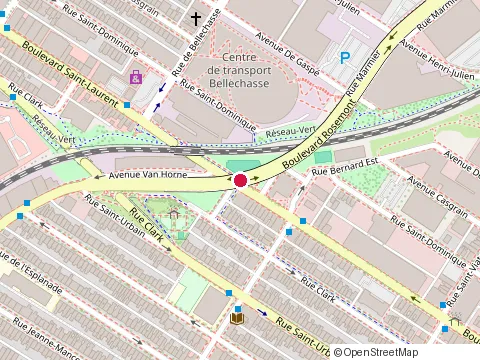 Location of le Butterblume at 5836 boulevard Saint-Laurent, Montréal