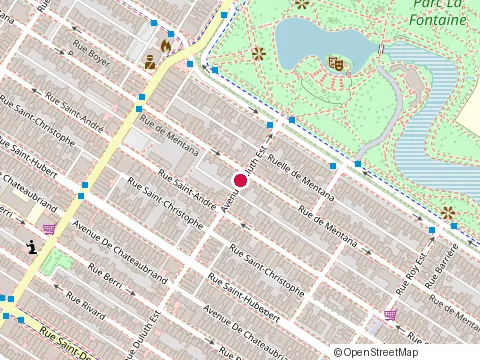Location of le Carolus at 900 avenue Duluth E, Montréal