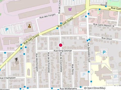 Location of le Carrossier at 917 Rue de Courcelette, Sherbrooke