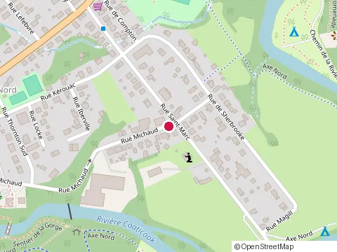 Location of le Cent Quarante-Cinq at 145 Rue Michaud, Coaticook