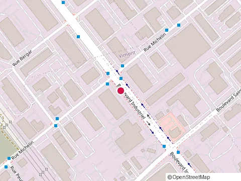 Location of le Chantier Training Center, le Charpentier Building at 3050 Boulevard Industriel, Laval