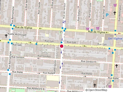 Location of le Chevalier Blanc at 4201 Rue de Verdun, Verdun