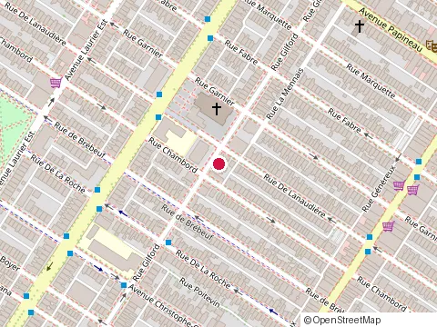 Location of le Chien Fumant at 4710 Lanaudiere St, Montréal