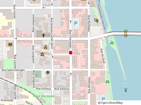 Location of le Chop Shop at 186 Rue Champlain, Saint-Jean-sur-Richelieu