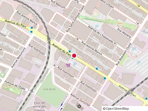 Location of le Cocotier at 6512 avenue du Parc, Montréal