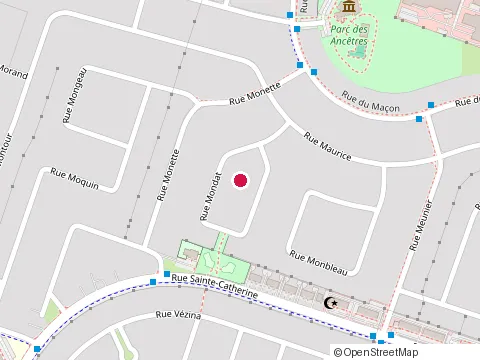 Location of le Coin des Gourmands at 49 Rue Mondat, Saint-Constant