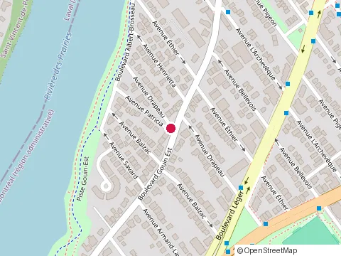 Location of le Diable de la Maçonnerie at 11890 avenue Patricia, Montréal-Nord