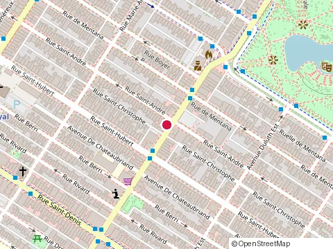 Location of le Flambard at 851 Rue Rachel E, Montréal