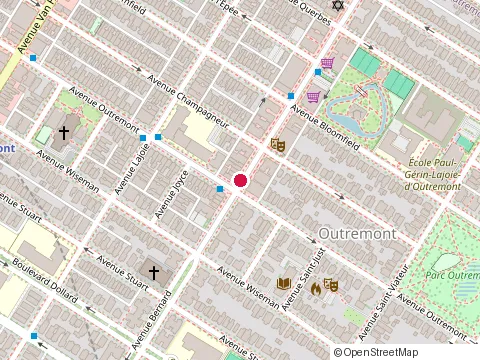 Location of le Flow at 1280 Bernard Ave, Montréal