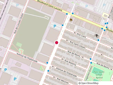 Location of le Griffon de Bois at 99 Rue Chabanel O, Montréal