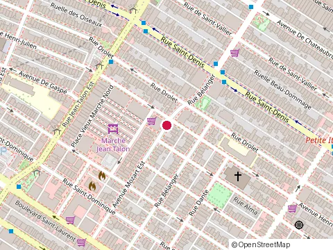 Location of le Kahéra at 282 avenue Mozart E, Montréal