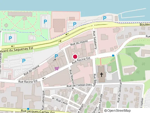 Location of le Merlin at 461 Rue Racine E, Chicoutimi
