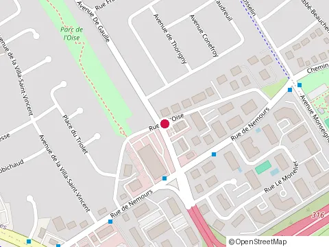 Location of le Mexicain at 1000 Rue de l'Oise, Québec