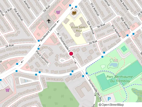 Location of le Miroir Anglais at 25 Promenade des ?les, Laval