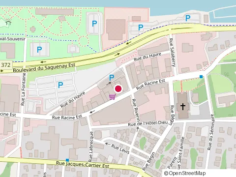 Location of le Miya at 317 Rue Racine E, Chicoutimi