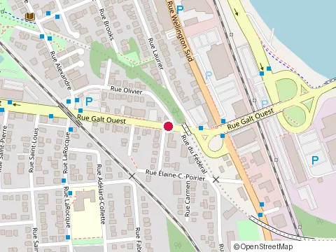 Location of le Murdoch at 180 Rue Galt O, Sherbrooke