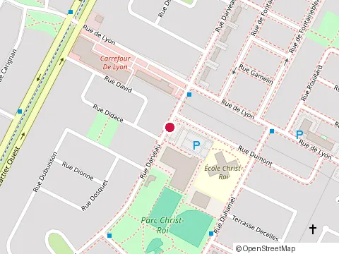 Location of le Palais at 2860 Rue de Lyon, Longueuil