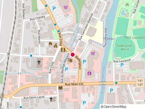 Location of le Panache Boissons & Gourmandises at 71 Rue Wellington, Coaticook