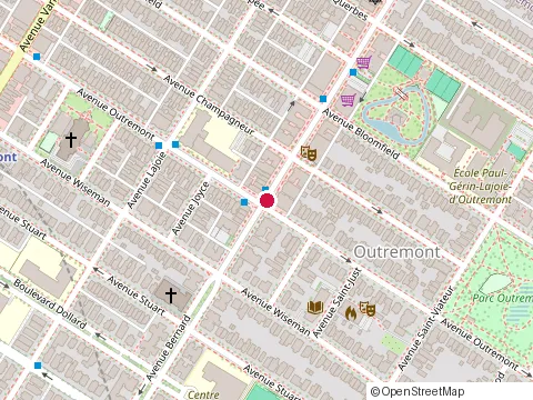 Location of le Petit Italien at 1265 Rue Bernard O, Outremont