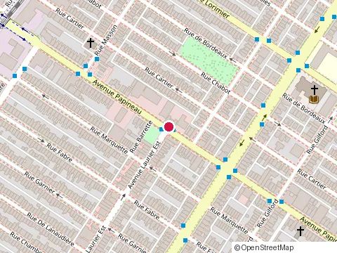 Location of le Plein Sud at 5064 avenue Papineau, Montréal