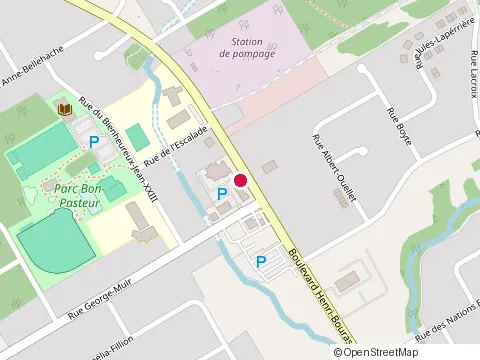 Location of le Rds Resto Pub at 6 Rue George-Muir, Québec