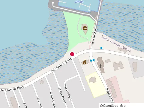 Location of le Restaurant des Deux Capitaines at 1Er Avenue Ouest 3, Sainte-Anne-des-Monts