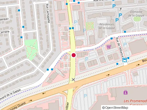 Location of le Resto du Coin at 332 Greber Blvd, Gatineau