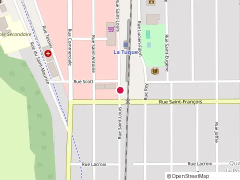 Location of le Roi de la Patate at 573 Rue St Louis, La Tuque