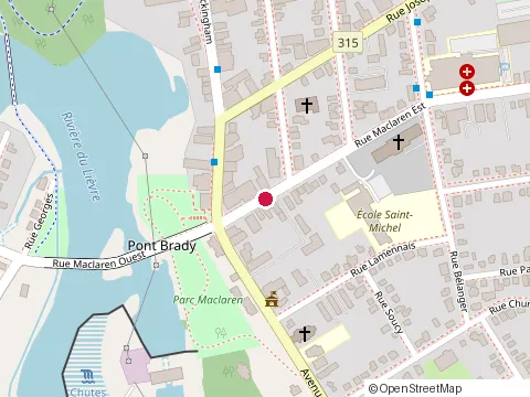 Location of le Roi des Patates Frites at 120 Rue Maclaren E, Gatineau