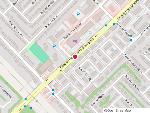 Location of le Superclub Vidéotron at 3440 Chemin des Quatre-Bourgeois, Québec