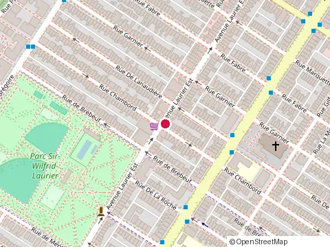 Location of le Toasteur Laurier Inc at 1310 avenue Laurier E, Montréal