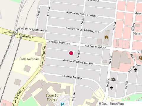 Location of le Train du Bbq at 166 avenue Frédéric-Hébert, Rouyn-Noranda