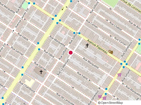 Location of le Violon at 4720 Rue Marquette, Montréal