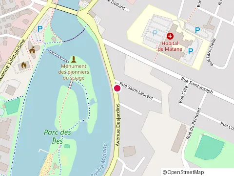 Location of le Vivier at 14 avenue d'Amours, Matane