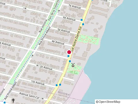 Location of Lebeau Vitres d'Autos Pointe-aux-Trembles at 11675 Notre-Dame Est, Montréal