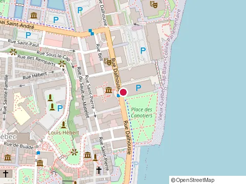 Location of Leclerc René at 76 Rue Dalhousie, Québec