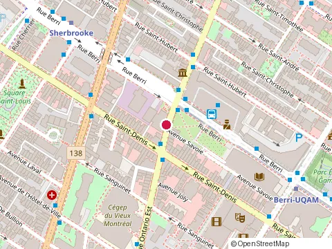 Location of Lendemain de Veille A l'Abreuvoir at 403 Rue Ontario Est, Montréal